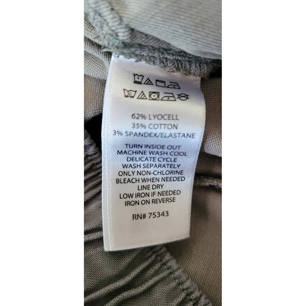 C&C California Womens Cargo Pants L Grey Casual Trousers Athleisure Lightweight - Picture 4 of 5